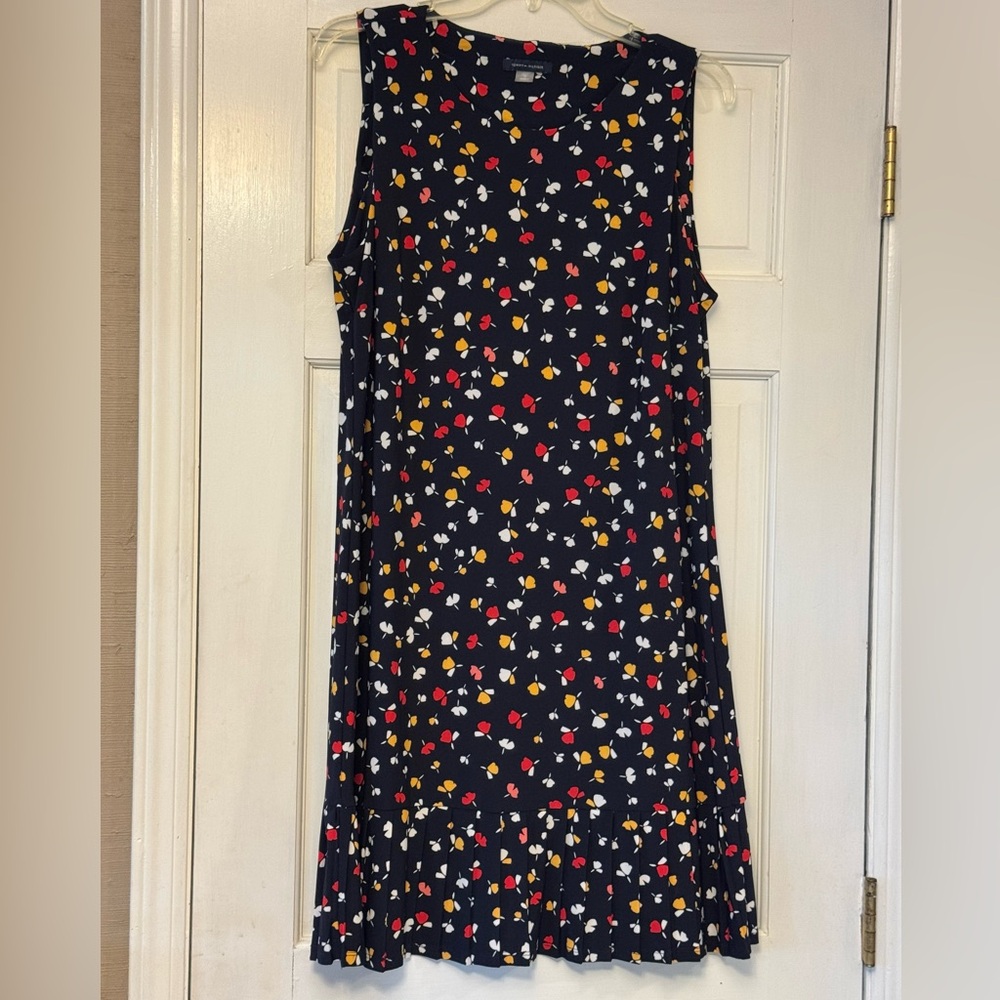 Tommy Hilfiger Red and Black Midi Dress